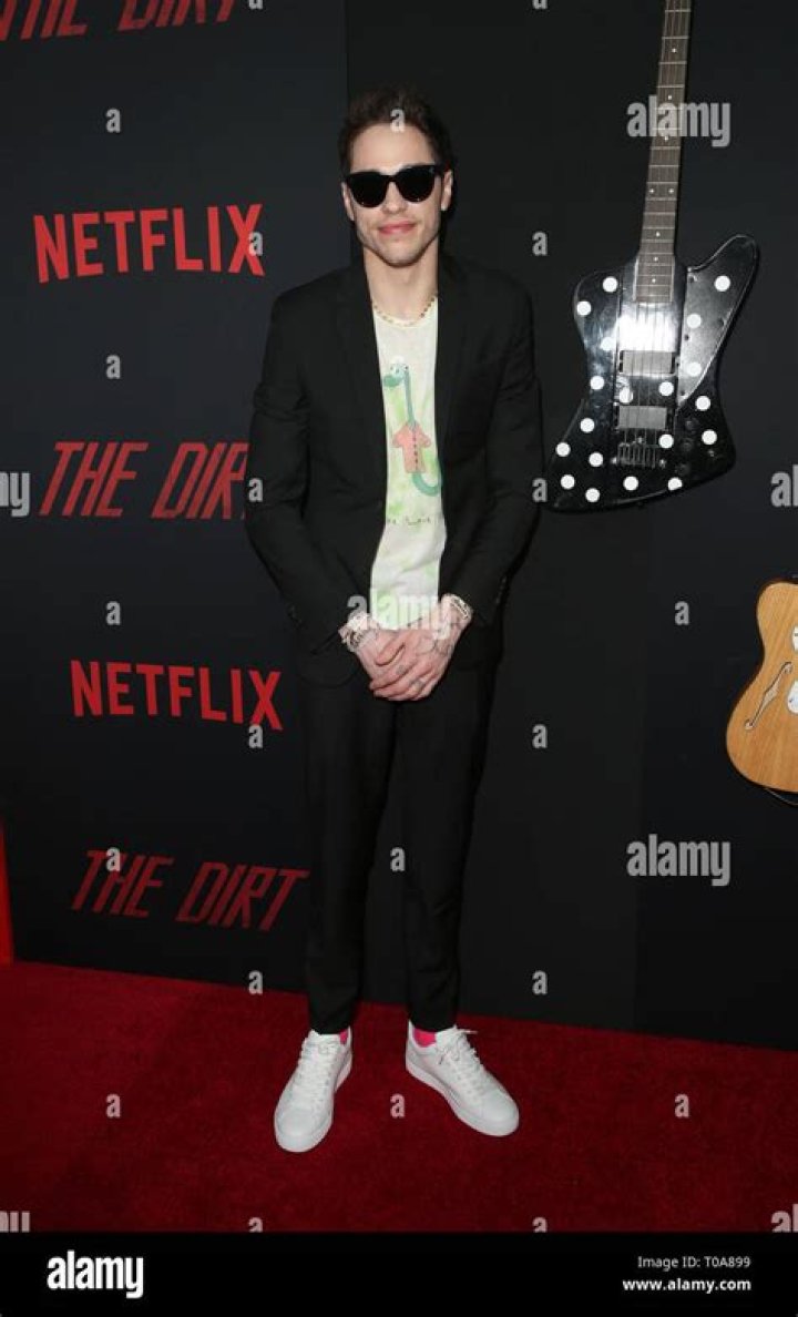 Pete Davidson attending The Dirt premiere in 2019