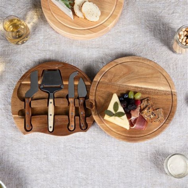 Picnic Time Cheese Cutting Board QVC