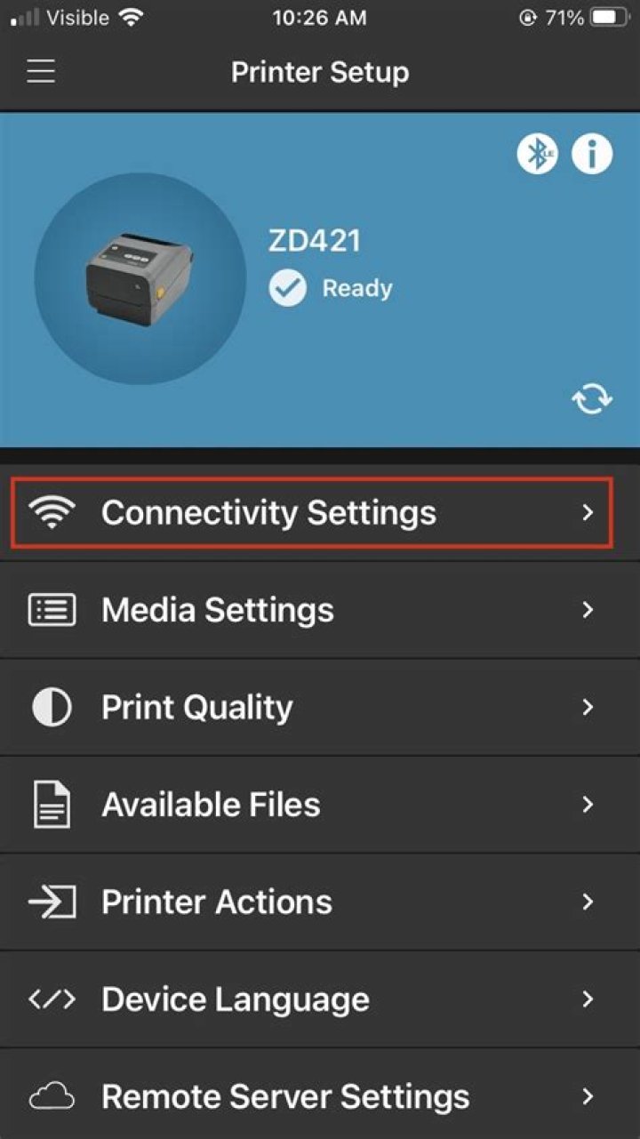 Pinned Settings app wireless printer windows 11
