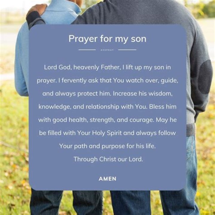 Prayer For My Son's Safe Return Home ChristiansTT