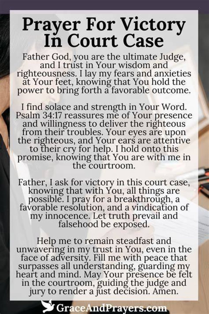 prayers for court cases prayers for court cases