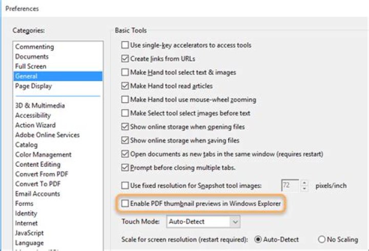 preview pane preview pane enable Acrobat Reader DC there was an error opening this document. access denied