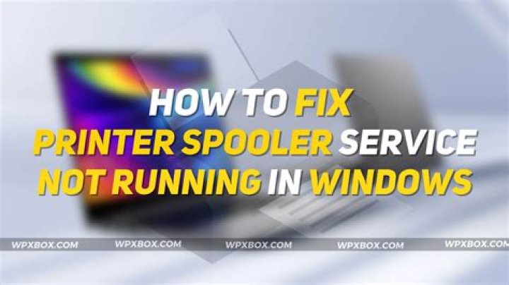 print spooler service not running Windows 10