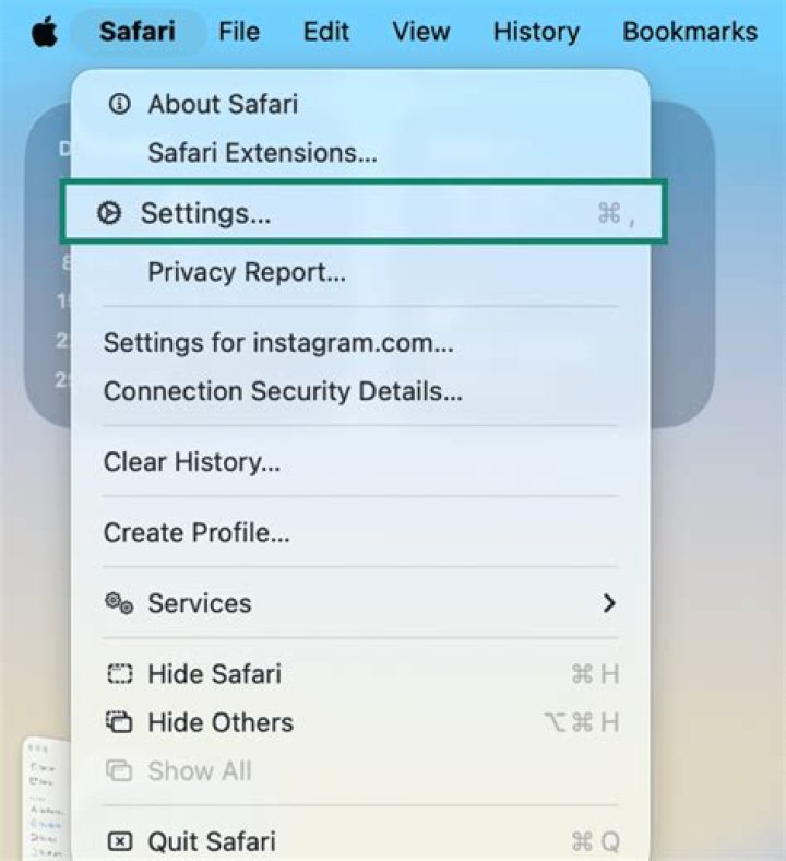 Privacy in Safari Preferences