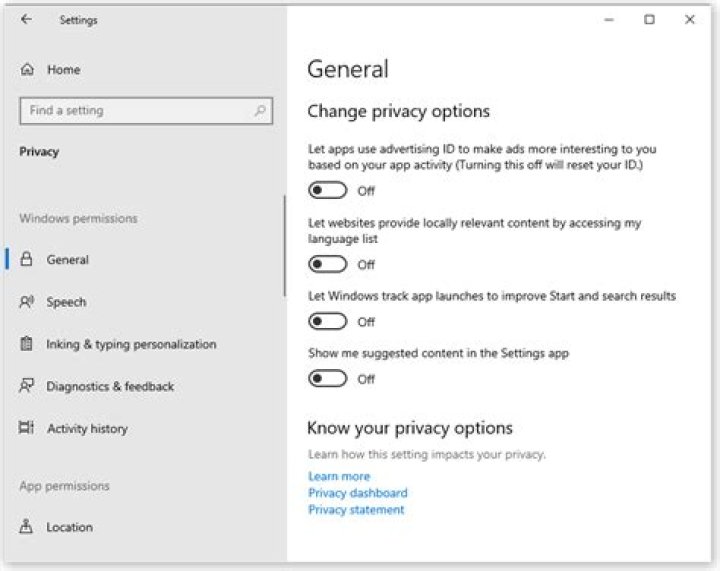 Privacy Windows 10 privacy settings - Windows 10 error 0xa00f4292