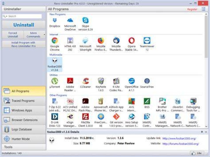Programs and Features uninstaller windows 10 deleted files come back
