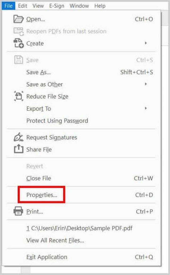 properties properties context menu Acrobat Reader DC there was an error opening this document. access denied