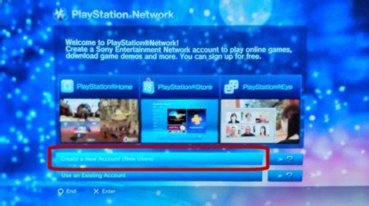 PSN Create account