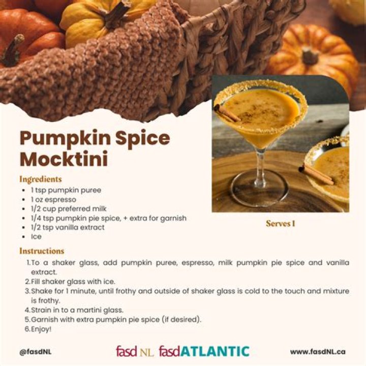 Pumpkin Spice Mocktini