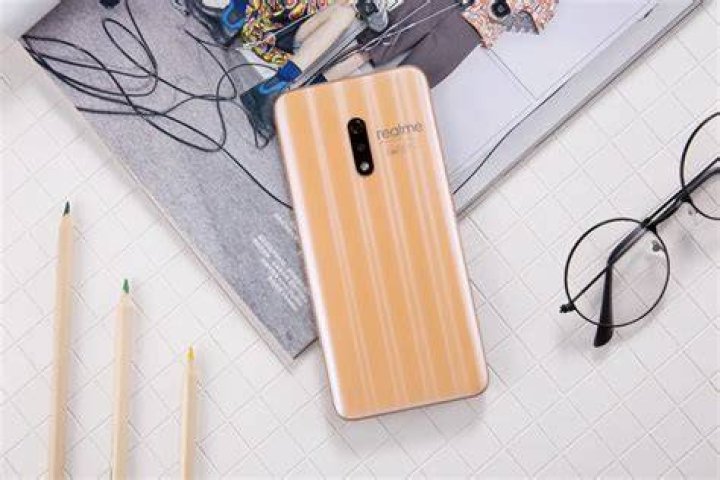 Realme X On Desk Realme X rear design