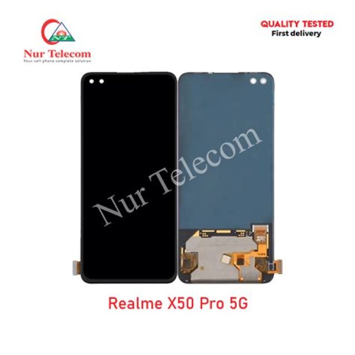 Realme X50 Pro 5G Display flat lay at angle
