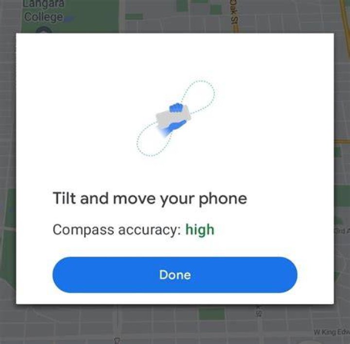 recalibrate google maps compass step 1 recalibrate google maps compass step 1