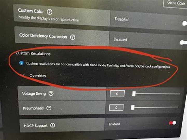 reccomended res custom resolution not working windows 11