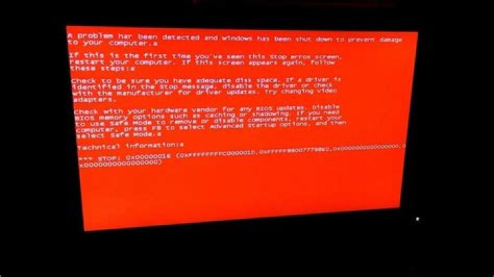 Red screen Windows 10 Nvidia