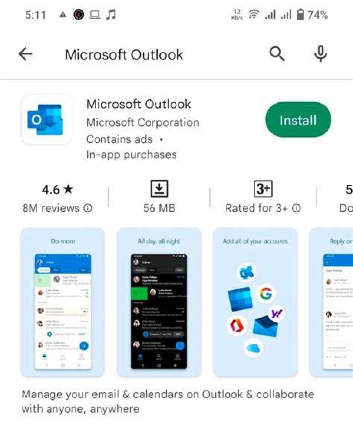 reinstall outlook