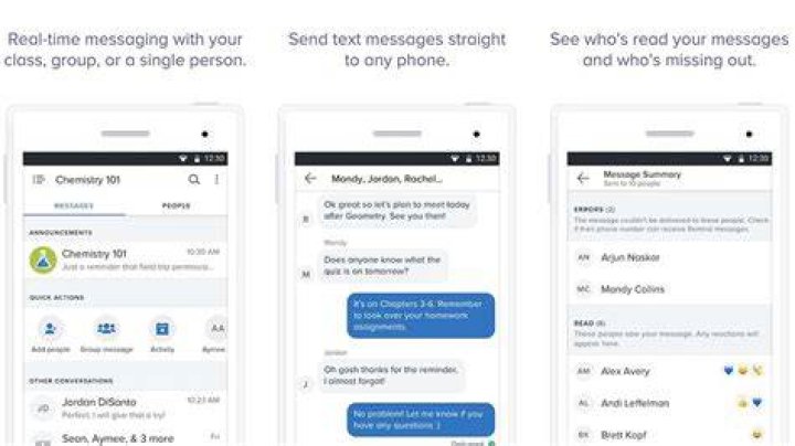 Remind101 screenshot 2017 Remind101 best teacher apps