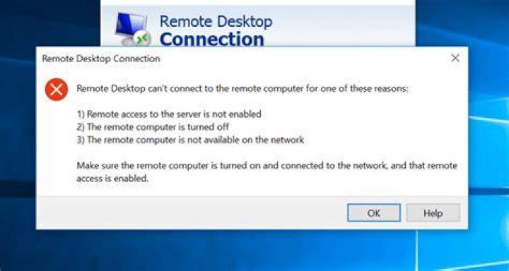 Remote access to the server is not enabled