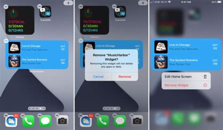 remove widget