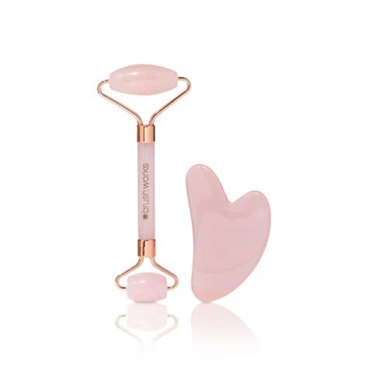 Rose Quartz Roller & Gua Gua