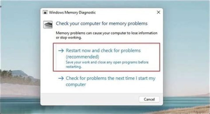 Run Windows Memory Diagnostic to fix windows 11 not using all ram