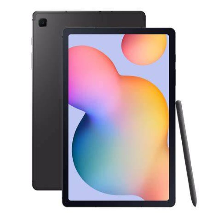 Samsung Tab S6 tablet in hand screen