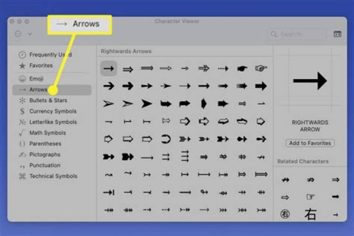 select arrow for your line