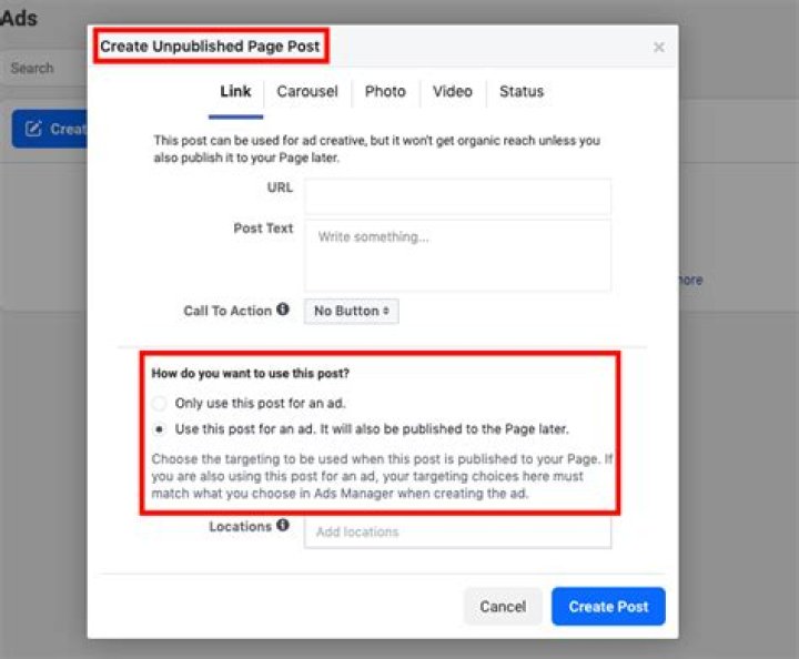 Selecting page posts