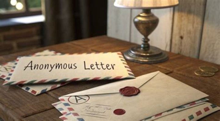 Sending an anonymous note through the mail