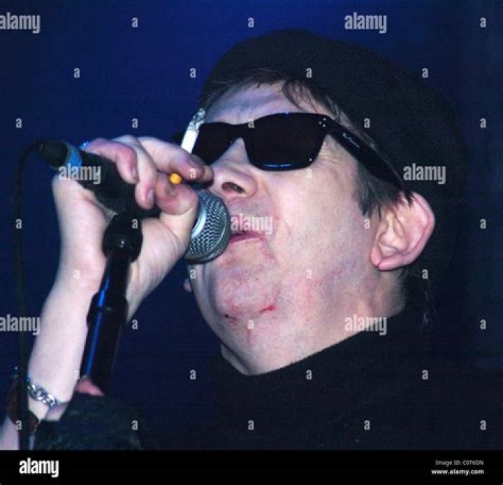 Shane MacGowan performing