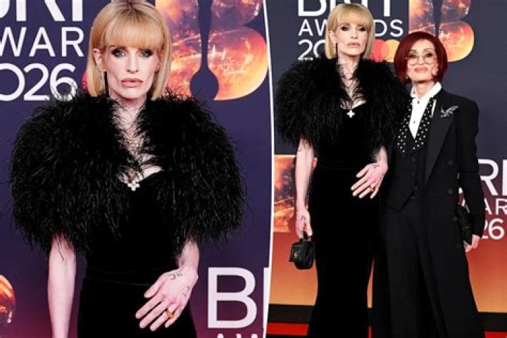 Sharon Osbourne walking.