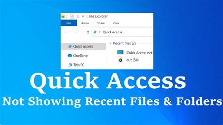 show quick access folders windows 10