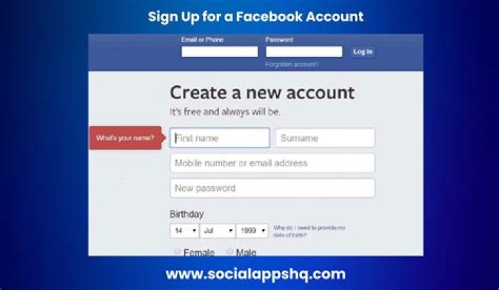Sign up for Facebook 2