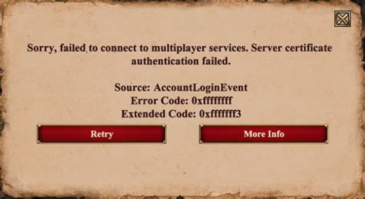 sorry failed to connect to multiplayer services aoe2