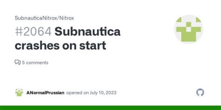 subnautica crashes