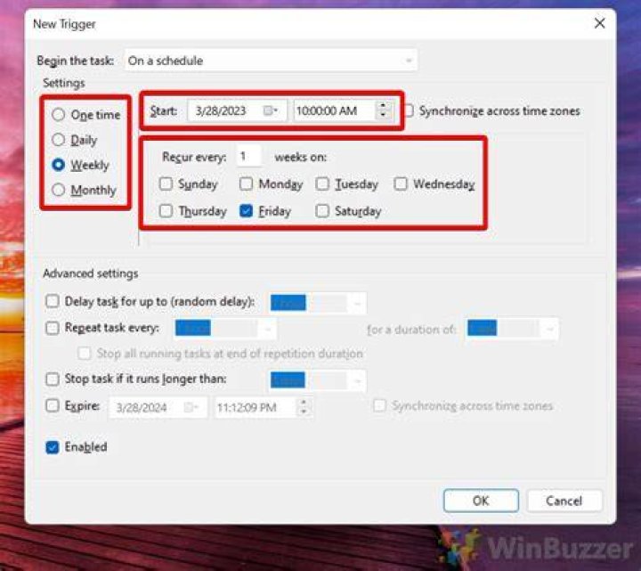 Task Scheduler Properties Task Scheduler Properties error 0xfffd0000