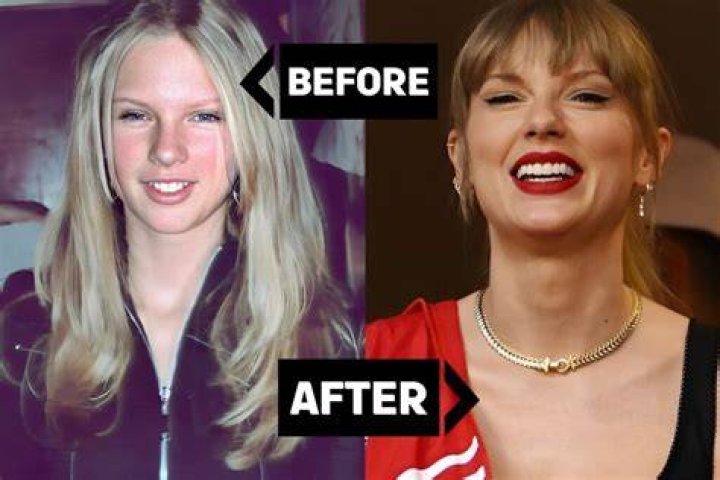 Taylor Swift smiles while getting into car