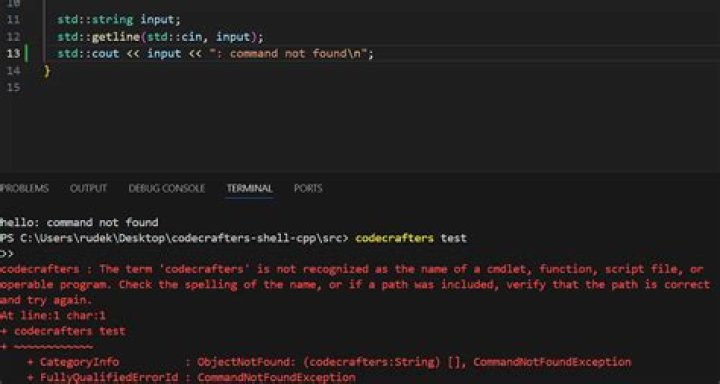 Term not recognized error Term not recognized