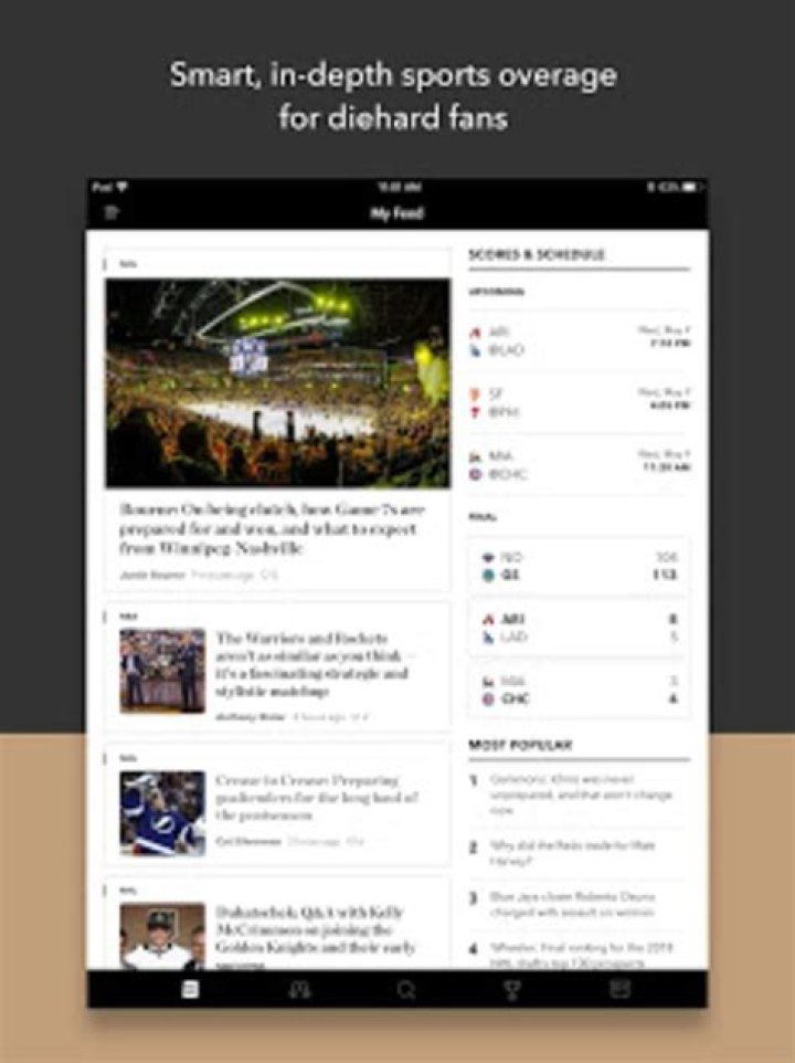 The Athletic screenshot 2021