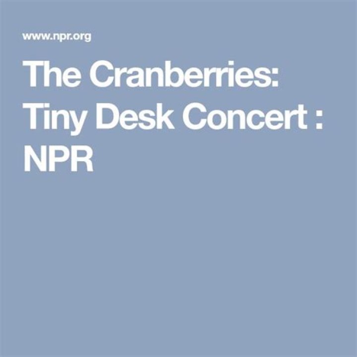 The Cranberries: Tiny Desk Concert