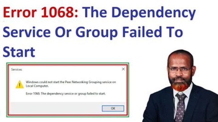 the dependency service or group failed to start