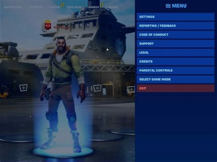 The Fortnite menu enable directx 12