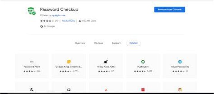 Google Password Checkup extension The Password Checkup extension on the Chrome Web Store.