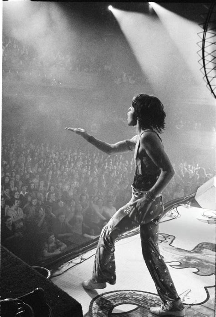 The Rolling Stones performing onstage