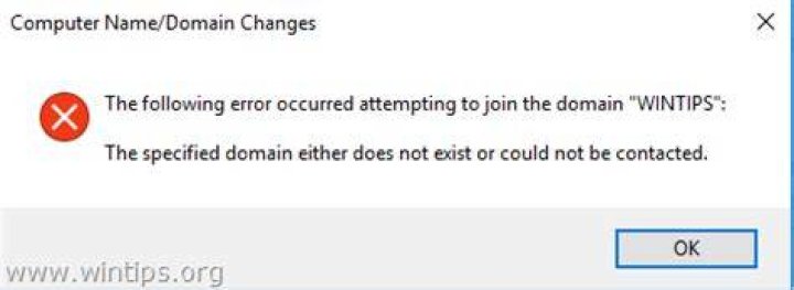The specified domain either does not exist or could not be contacted