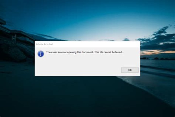 There was an error opening this document access denied message