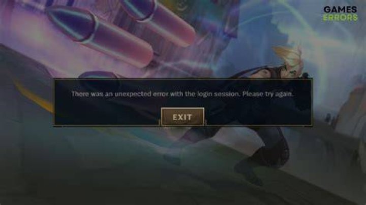 There was an unexpected error with the login session