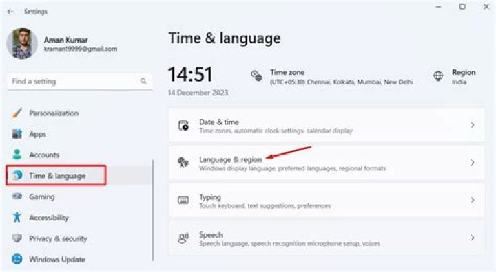 time and language settings app time and language Language Pack Error 0x800f081e