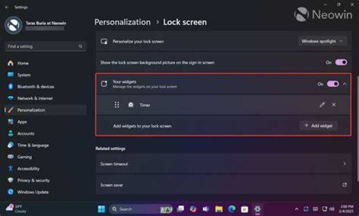toggle-lockscreen customize lock screen windows 11