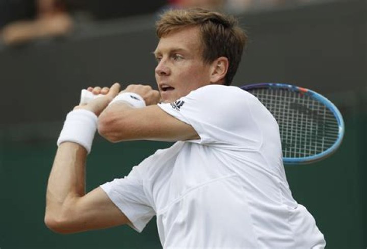Tomas Berdych in action