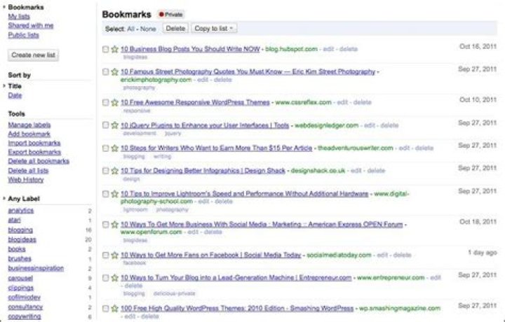 tools to organize browser bookmarks on Windows PCs